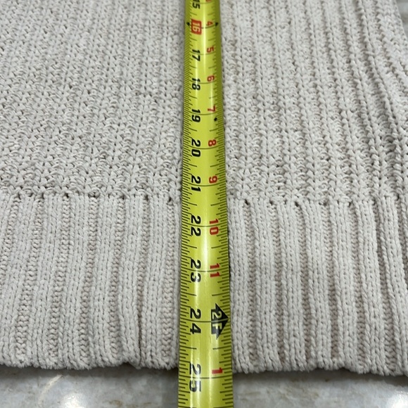 Aerie | Dreamspun Oversized Chunky Knit Mock Neck Sweater | Cream | Medium - Picture 8 of 13